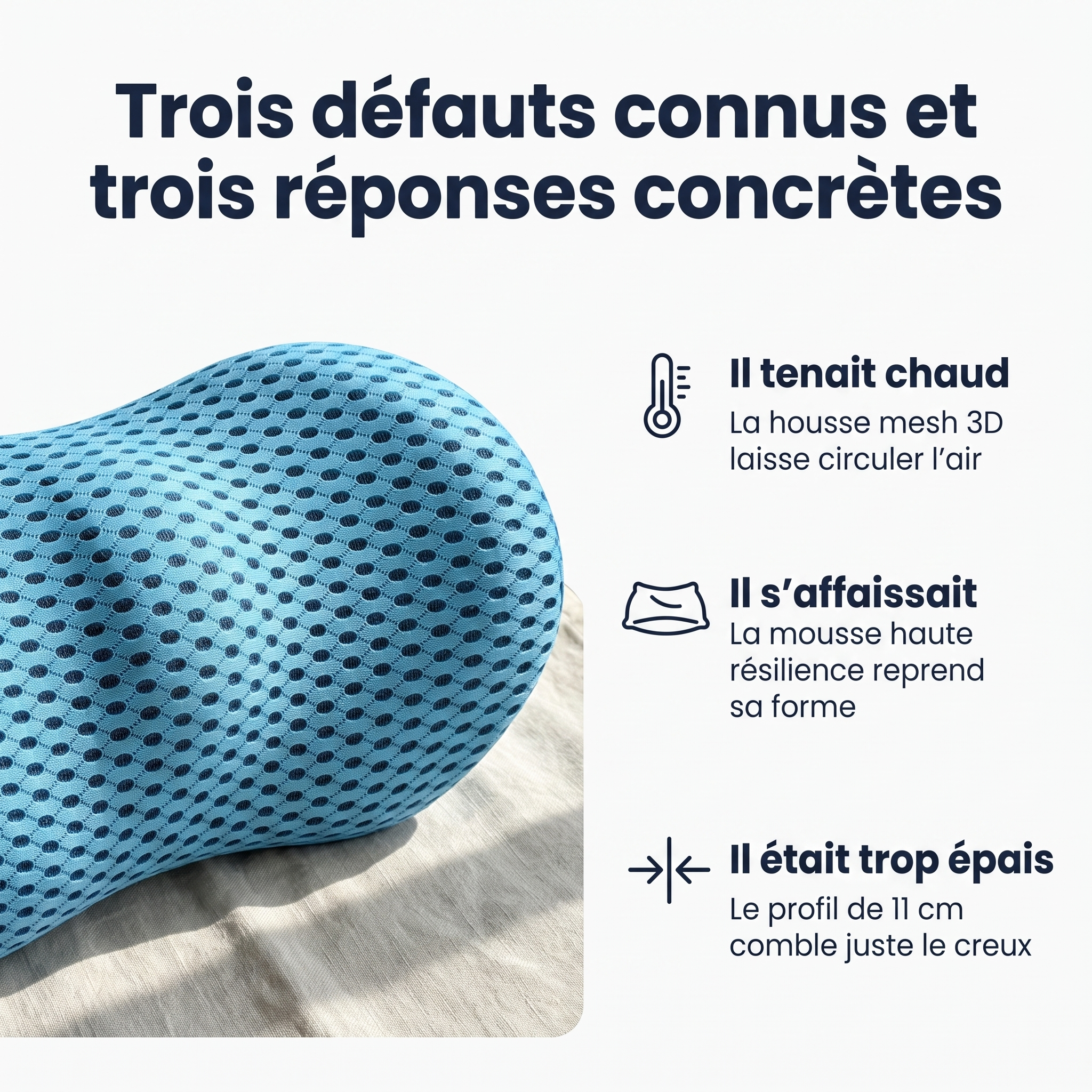 Coussin Lombaire Ergonomique | Sameo