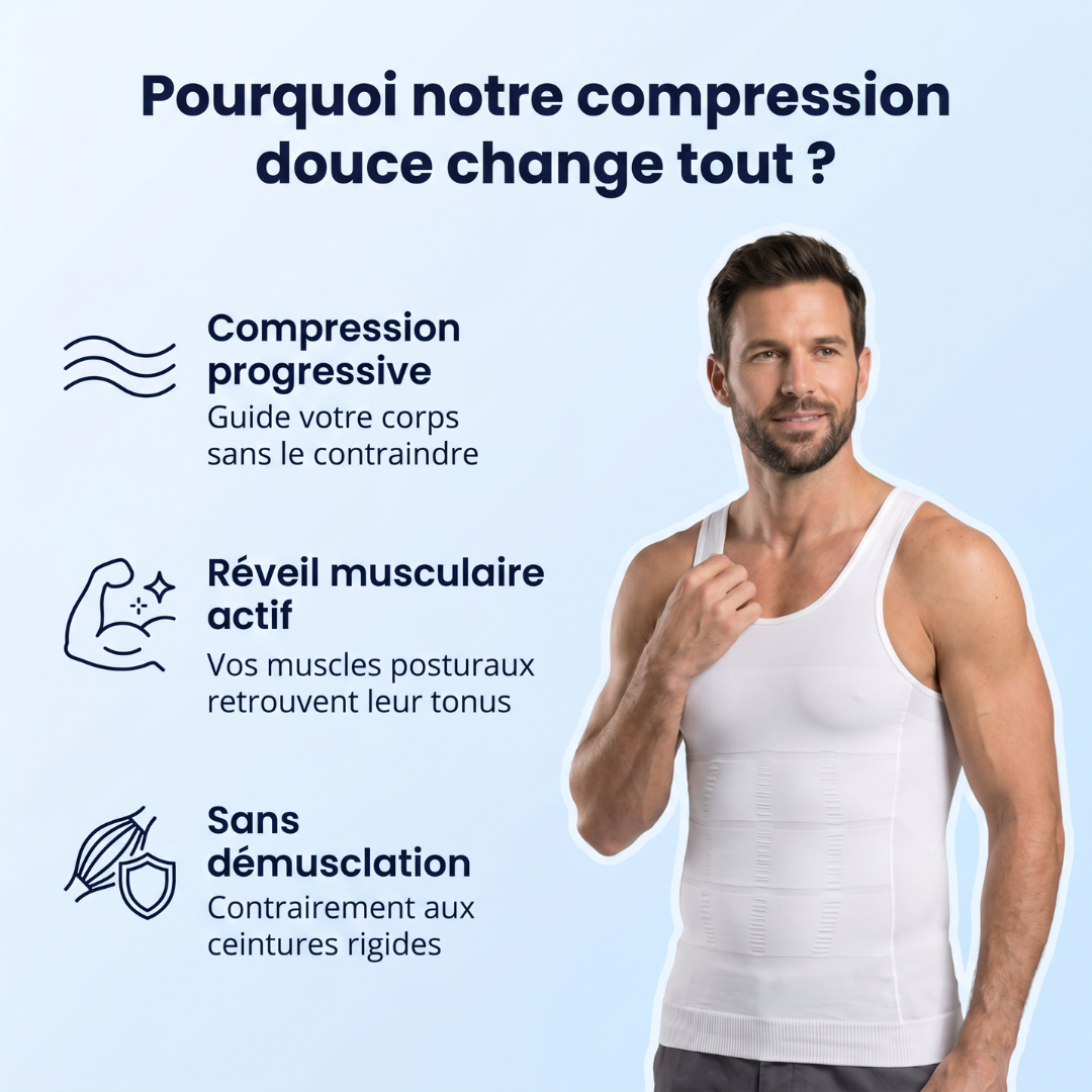 Débardeur Correcteur de posture et gainant - Mixte | Sameo