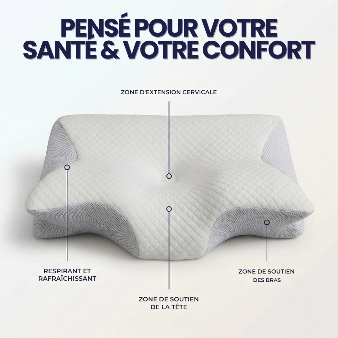 Oreiller ergonomique de soutien cervicales | Sameo