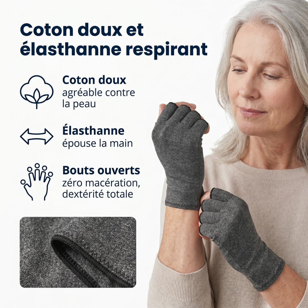 Gants de compression anti-douleurs