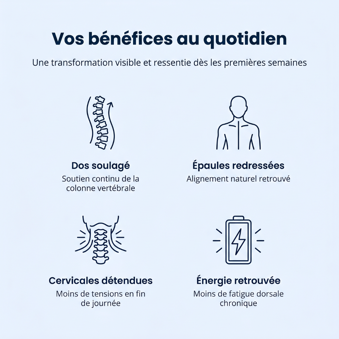 T-Shirt Correcteur de posture et gainant - Mixte | Sameo