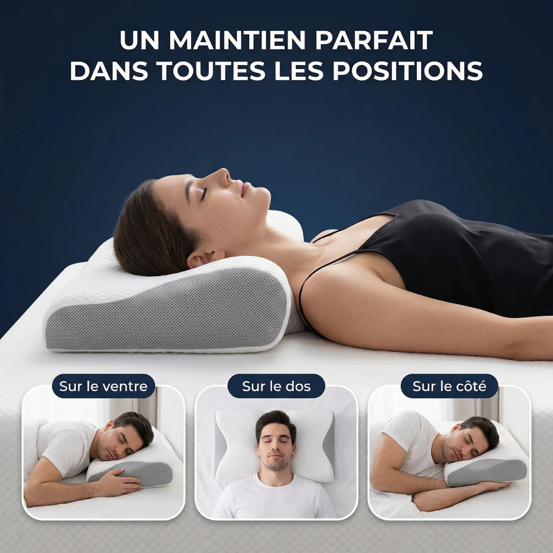 Oreiller ergonomique de soutien cervicales | Sameo