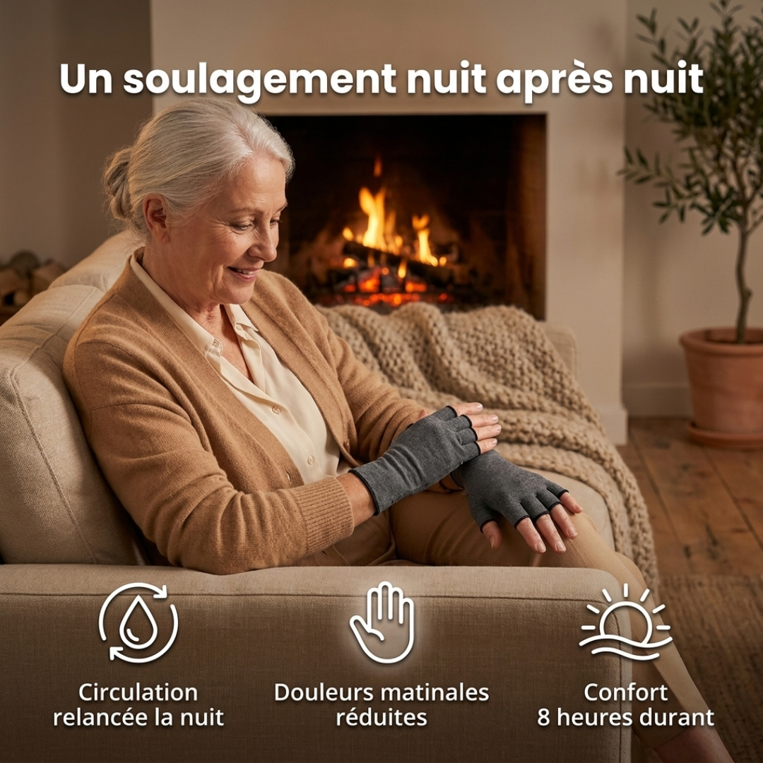 Gants de compression anti-douleurs