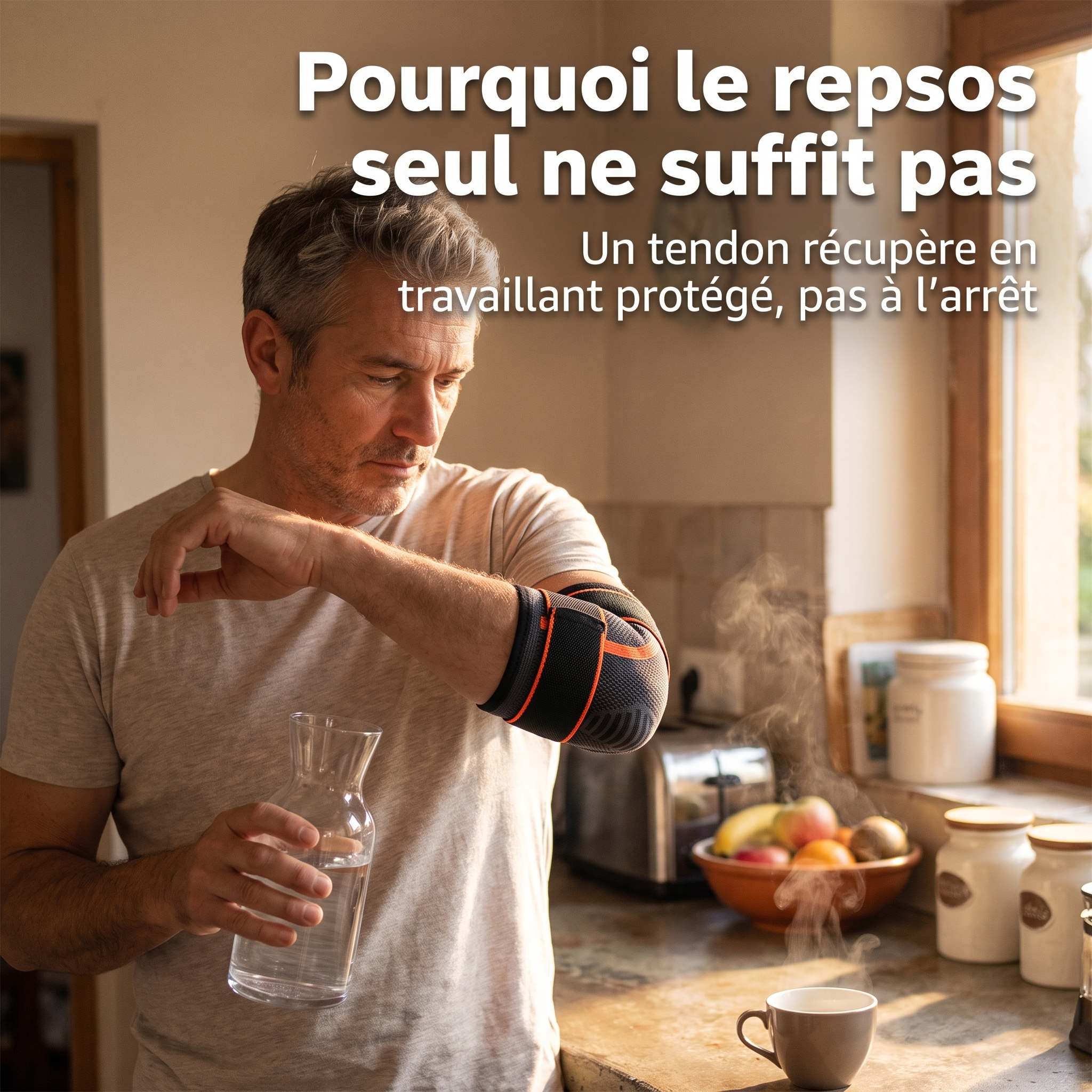 Pourquoi le repos seul ne suffit pas — coudière Sameo au quotidien
