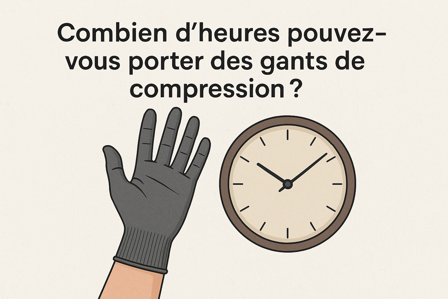 Combien d’heures pouvez-vous porter des gants de compression