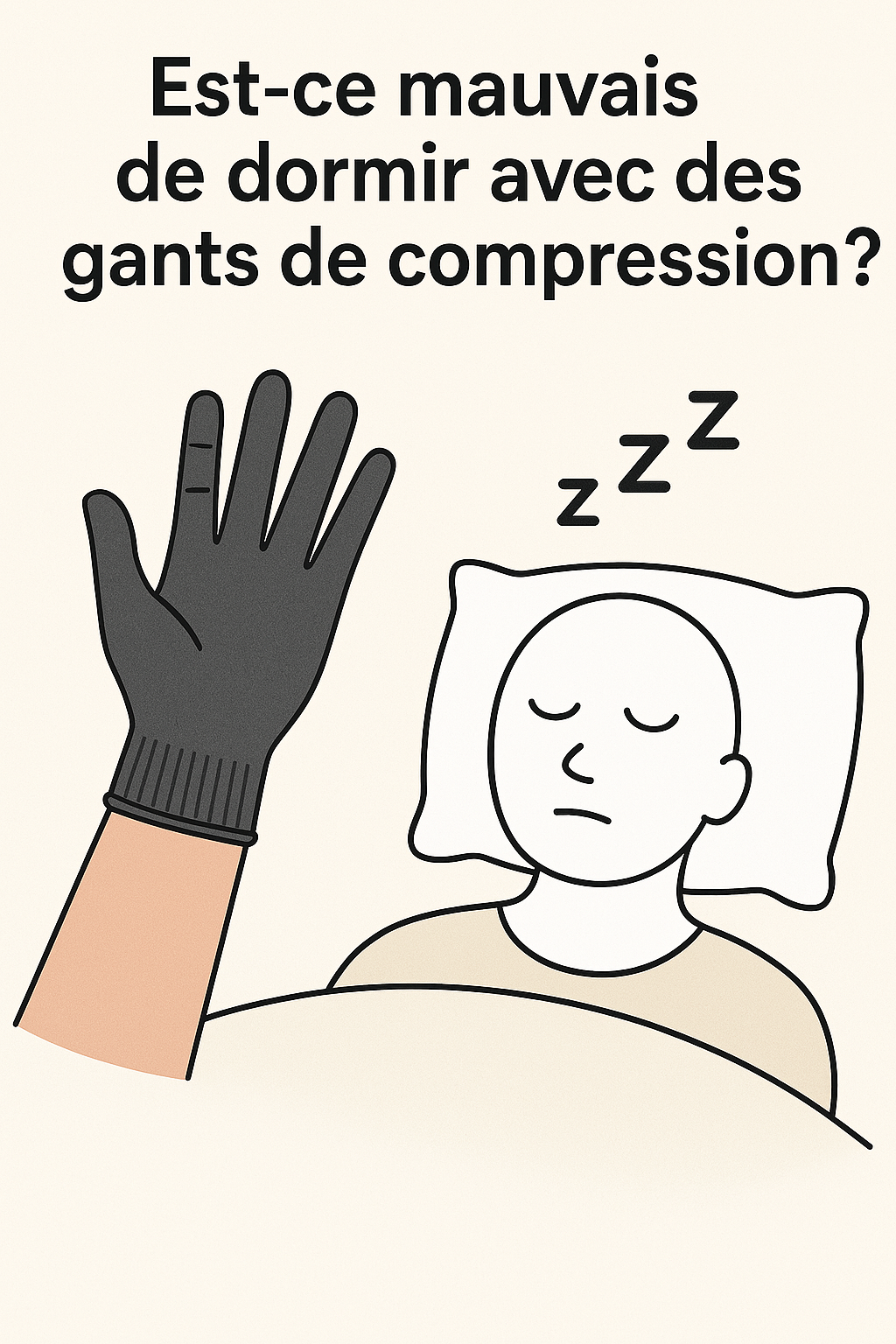Est-ce mauvais de dormir avec des gants de compression