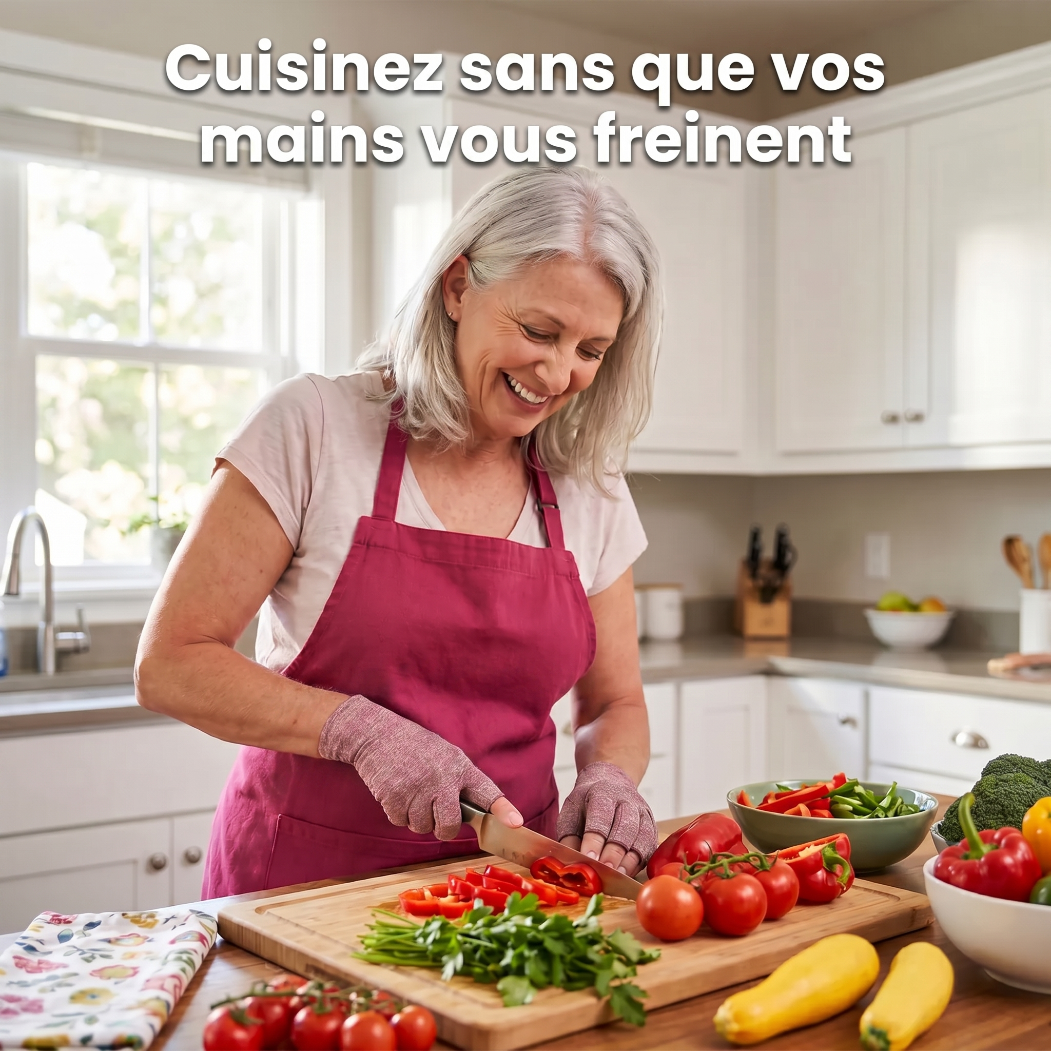 Gants de compression anti-douleurs Rose | Sameo™