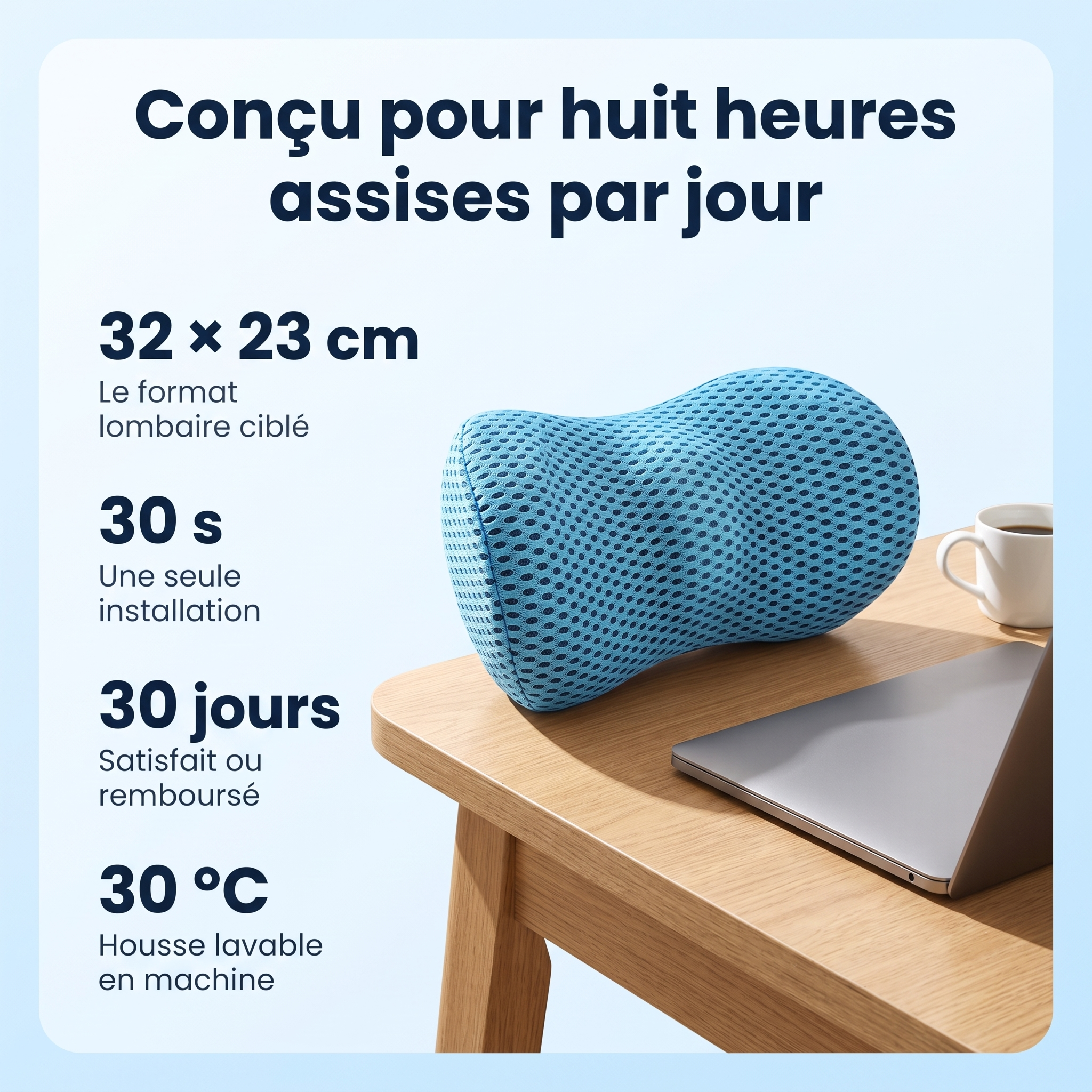 Coussin Lombaire Ergonomique | Sameo