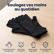 Gants de compression anti-douleurs Noir | Sameo™