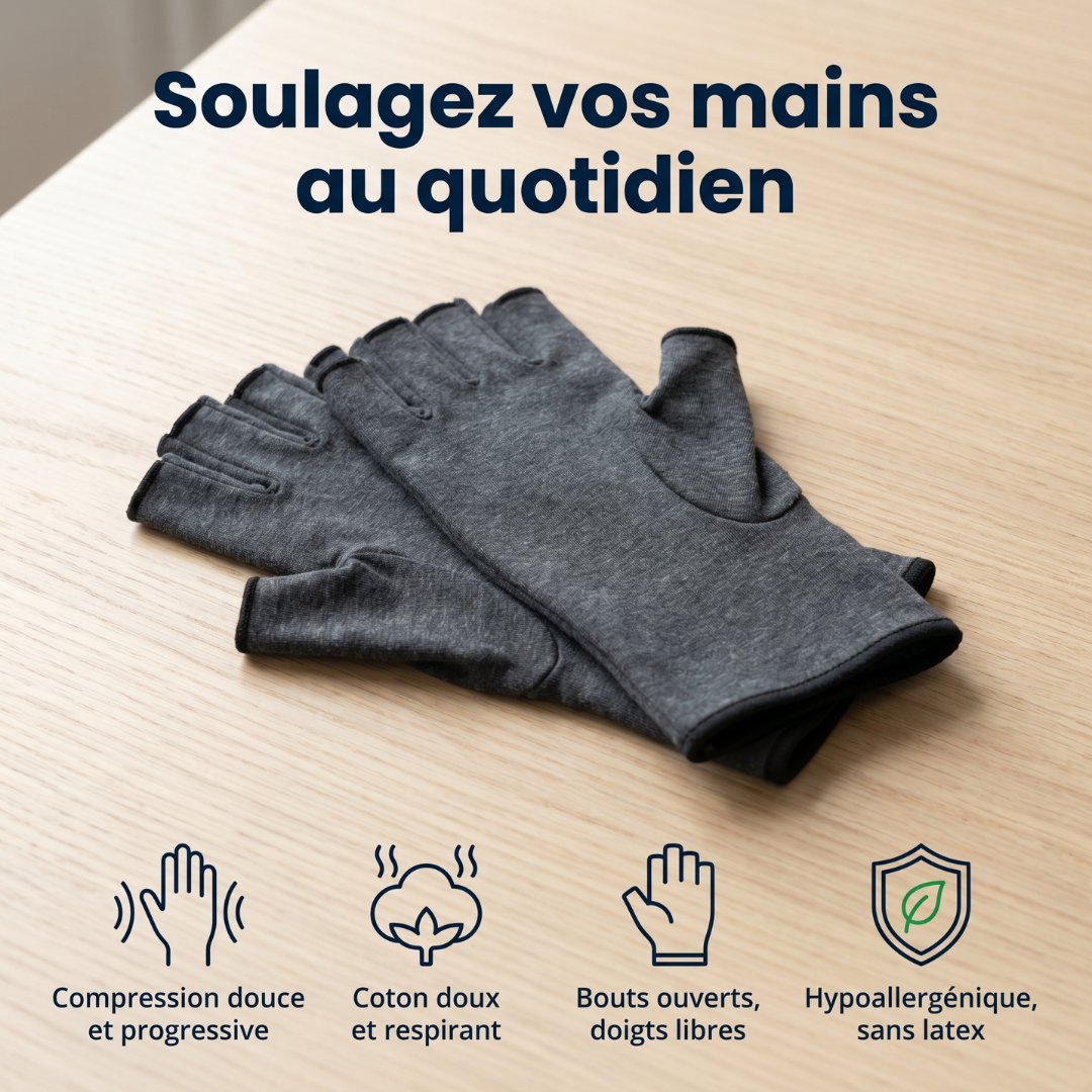Gants de compression anti-douleurs