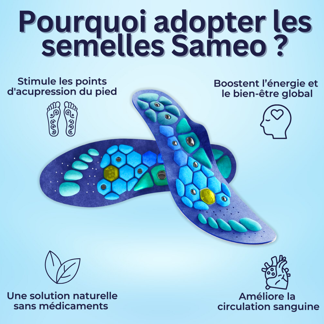 Semelles Magnétiques d'acupression | Sameo
