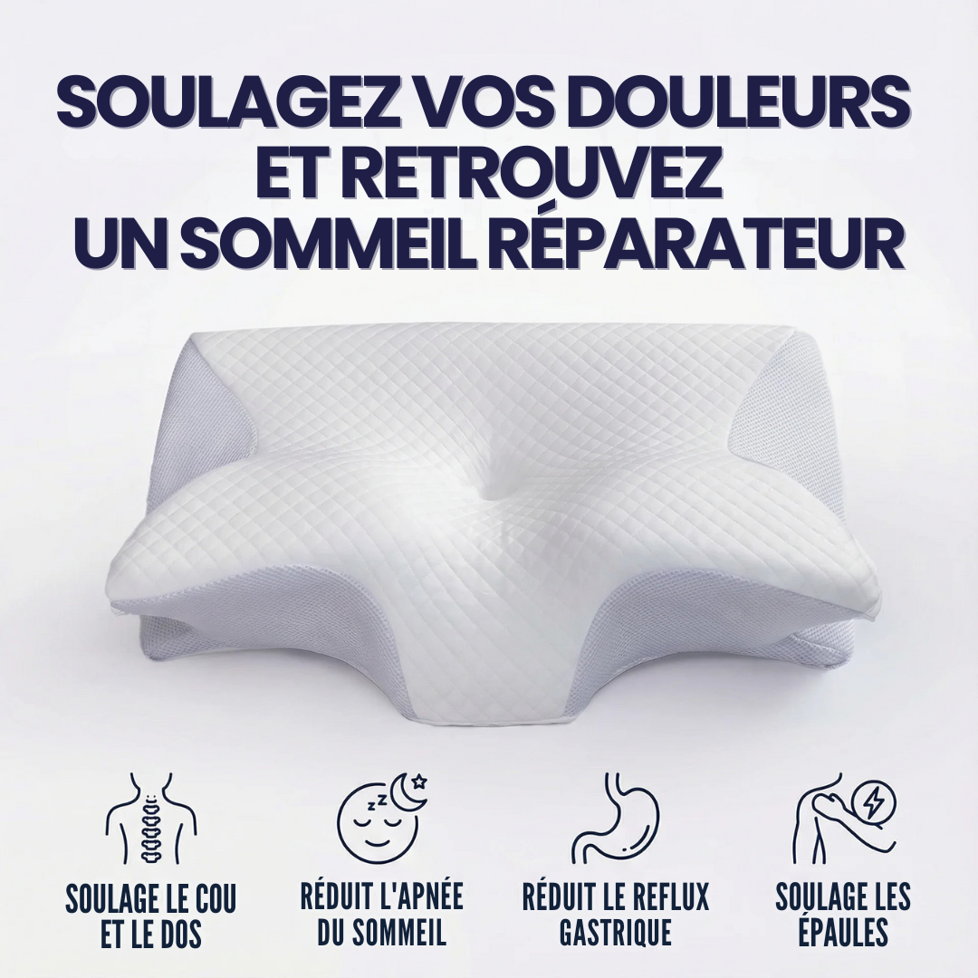 Oreiller ergonomique de soutien cervicales | Sameo
