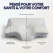 Oreiller ergonomique de soutien cervicales | Sameo