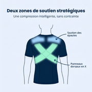 T-Shirt Correcteur de posture et gainant - Mixte | Sameo