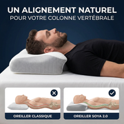 Oreiller ergonomique de soutien cervicales | Sameo