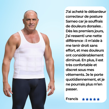 Débardeur Correcteur de posture et gainant - Mixte | Sameo
