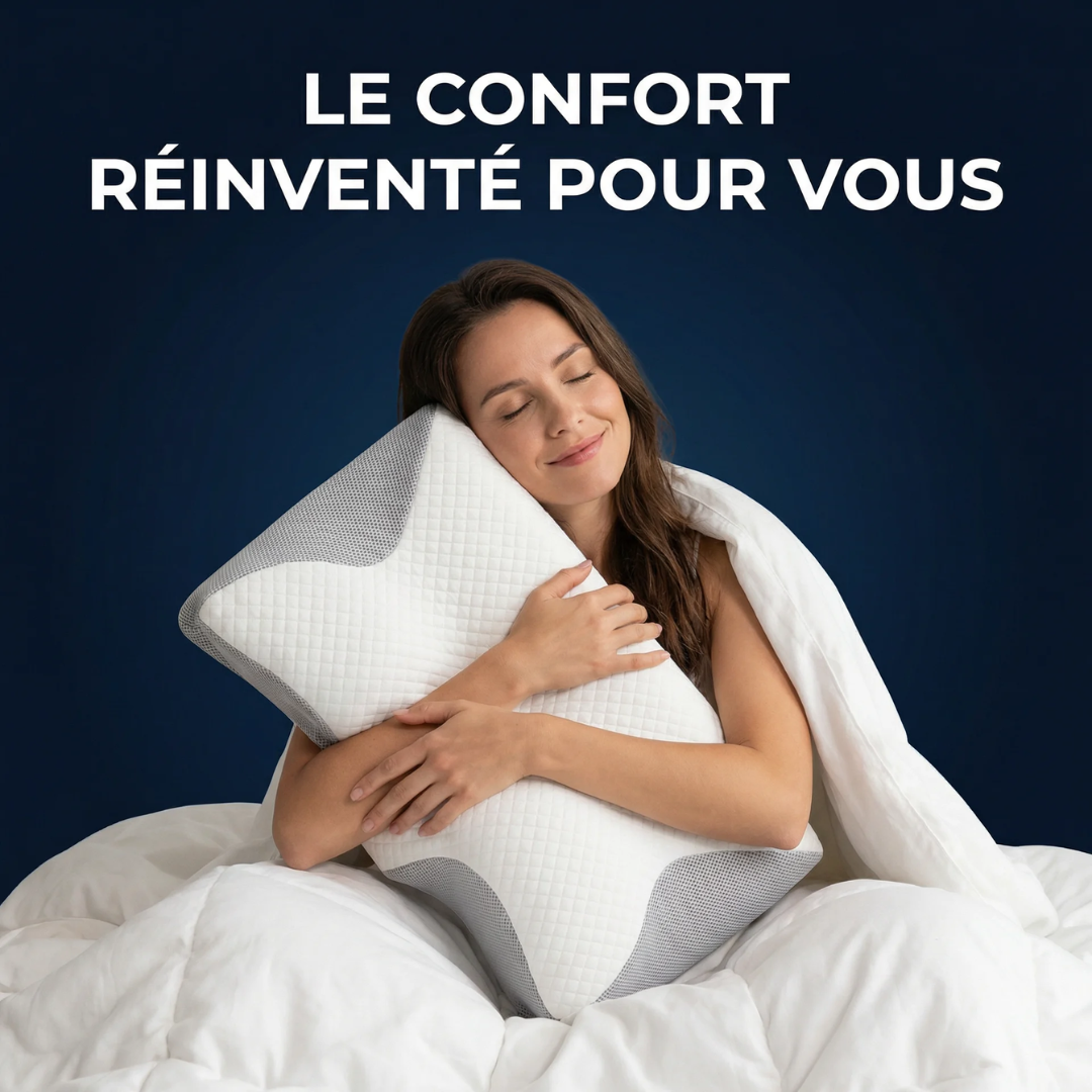 Oreiller ergonomique de soutien cervicales | Sameo