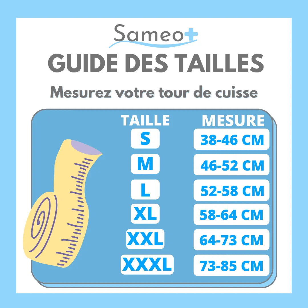 Bas de contention autofixants Classe 2 (23-32 mmHg) Sameo™