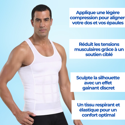 Débardeur Correcteur de posture et gainant - Mixte | Sameo