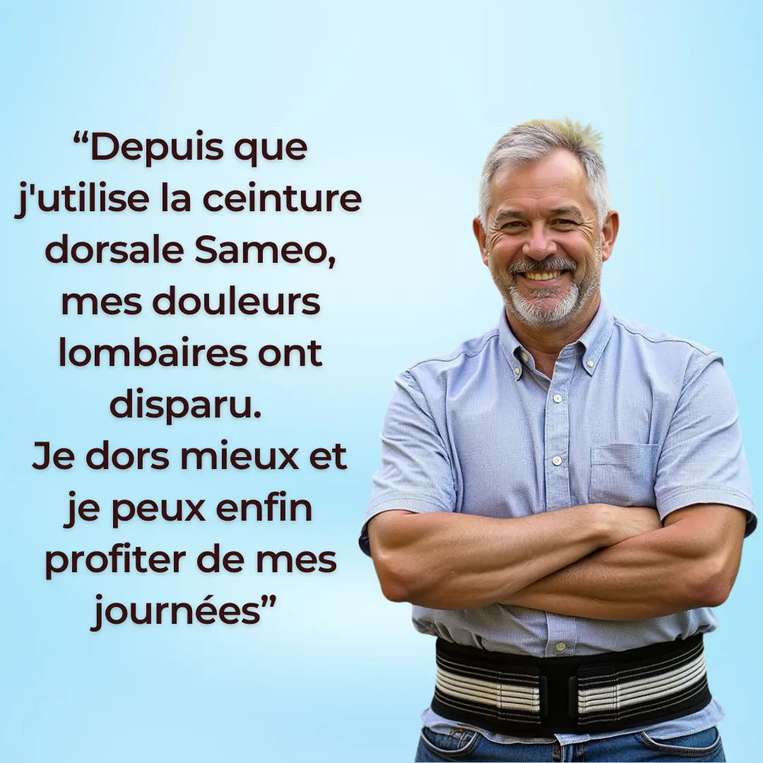 Ceinture Dorsale | Soulage les maux de dos et la sciatique | Sameo Sameo