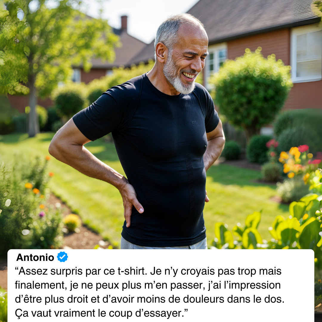 T-Shirt Correcteur de posture et gainant - Mixte | Sameo