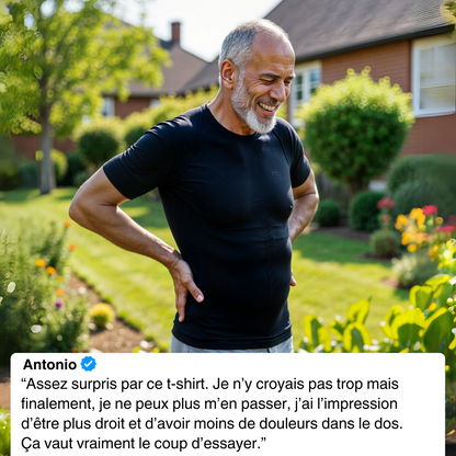 T-Shirt Correcteur de posture et gainant - Mixte | Sameo