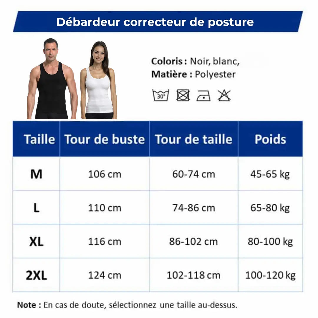 Débardeur Correcteur de posture et gainant - Mixte | Sameo Sameo