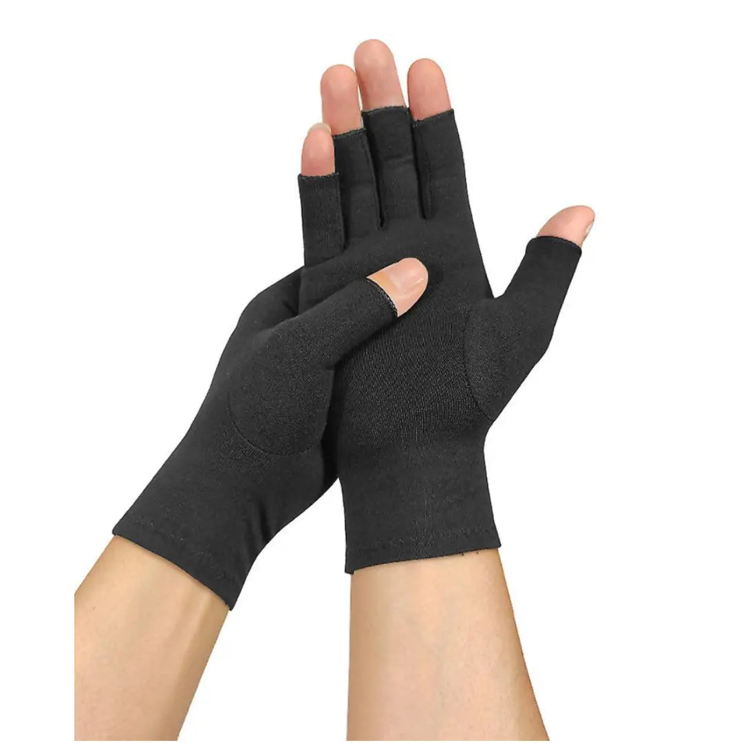 Gants de compression anti-douleurs et anti arthrose Noir sameo