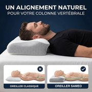 Oreiller ergonomique de soutien cervicales | Sameo