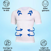 T-Shirt Correcteur de posture et gainant - Mixte | Sameo Sameo