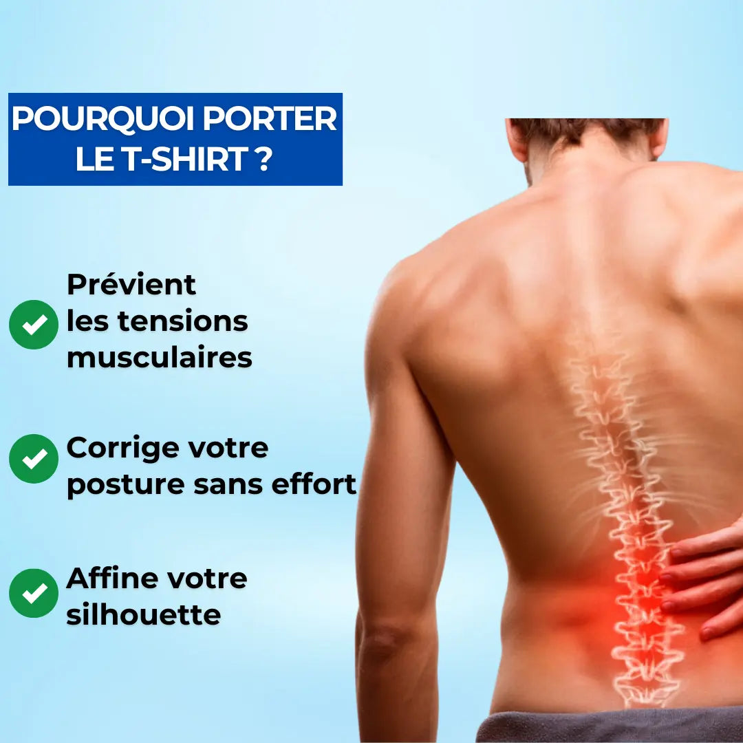 T-Shirt Correcteur de posture et gainant - Mixte | Sameo Sameo