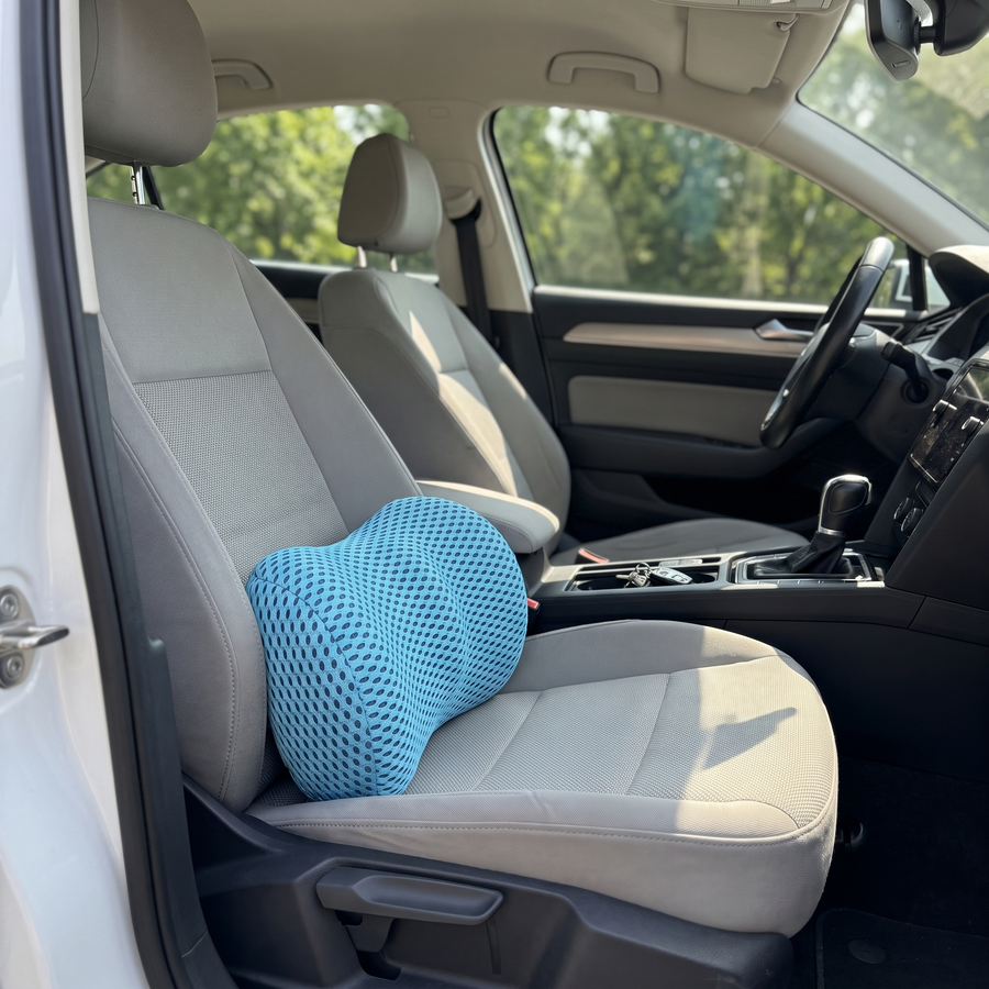 Coussin lombaire en voiture