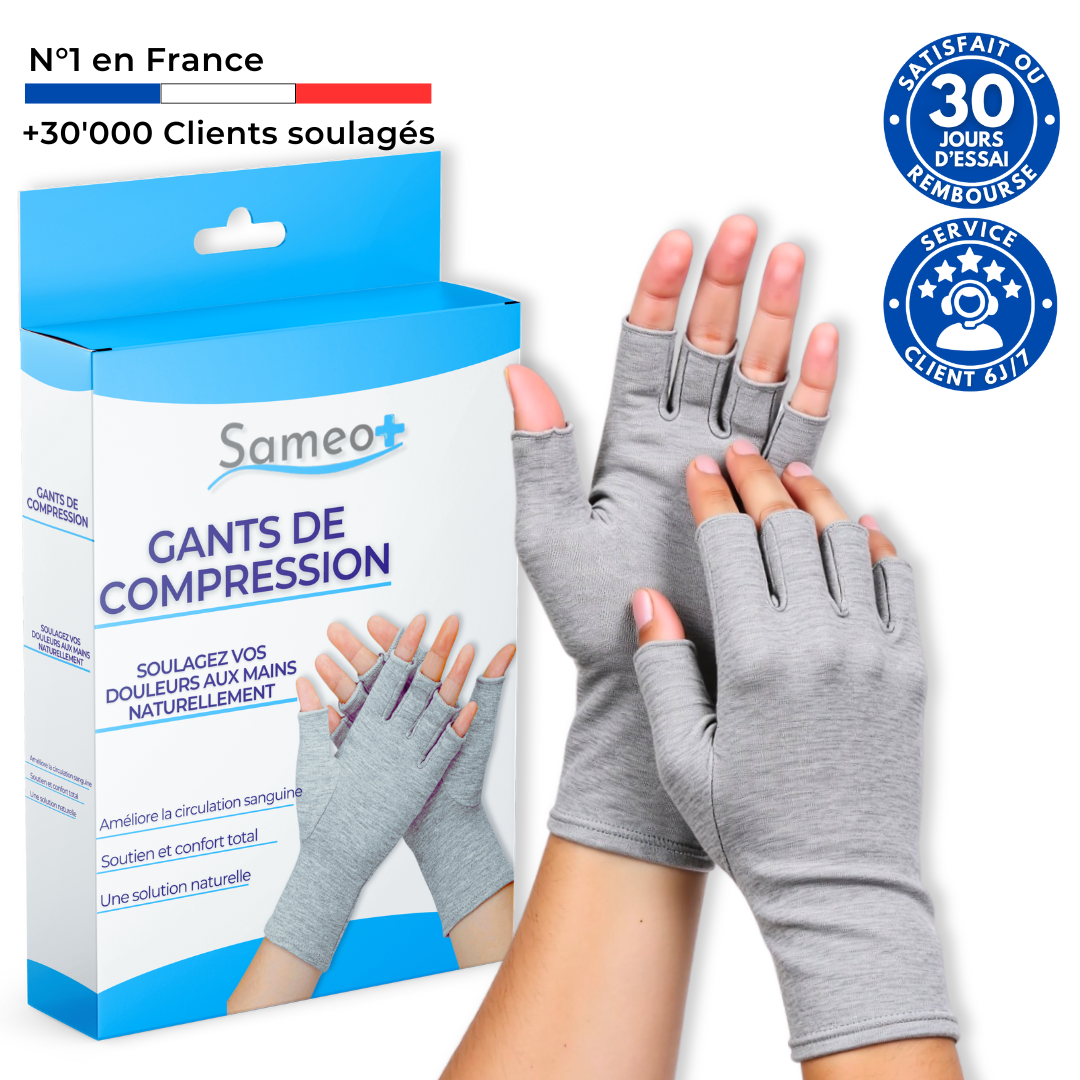 Gants de compression anti-douleurs Bambou