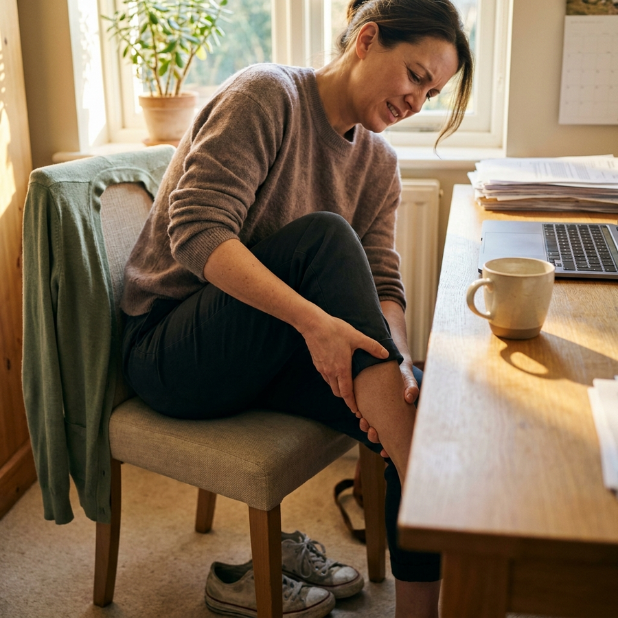Jambes lourdes au bureau
