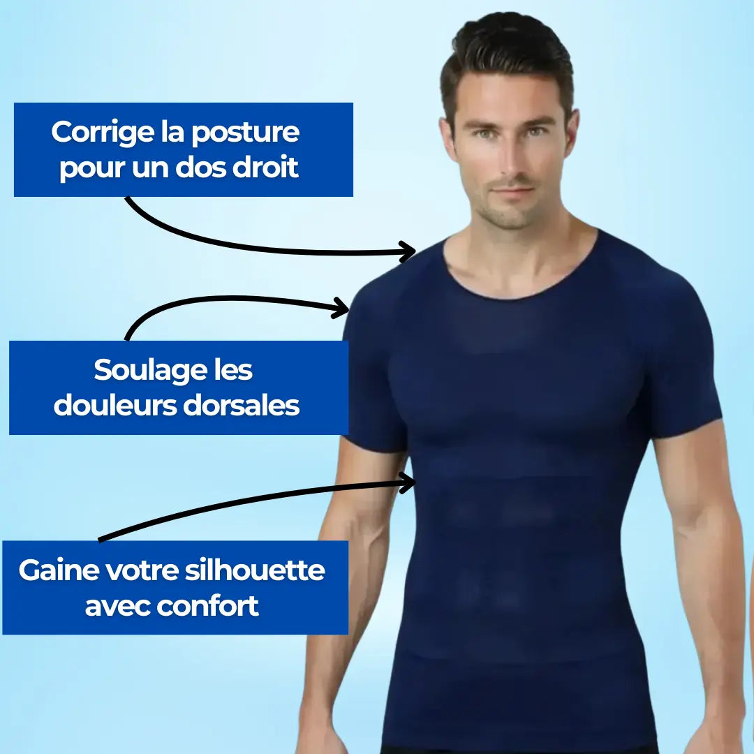 T-Shirt Correcteur de posture homme