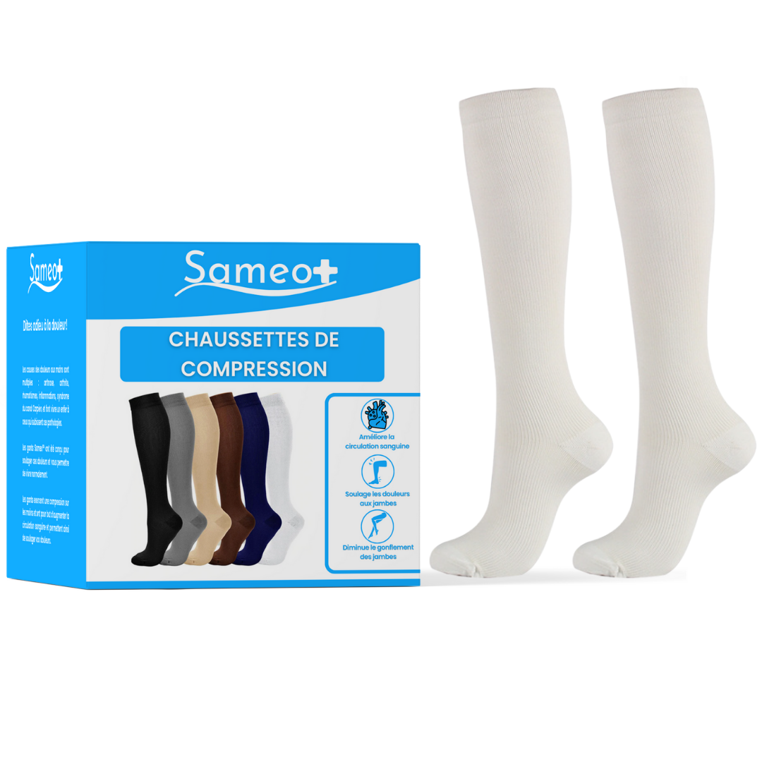 Chaussettes de compression | Lot de 3 paires | Sameo™