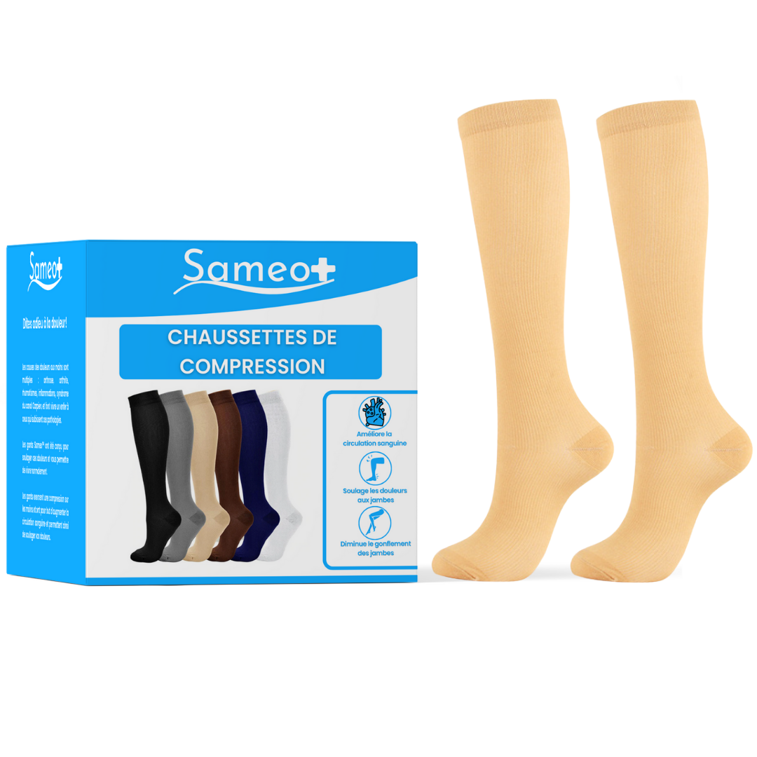 Chaussettes de compression | Lot de 3 paires | Sameo™