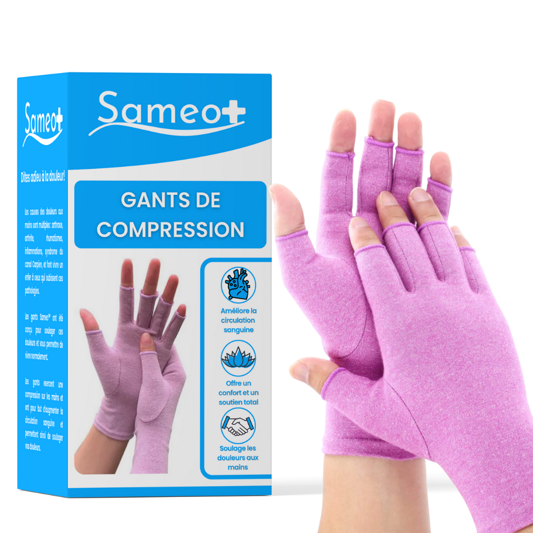 Gants de compression anti-douleurs Violet | Sameo™